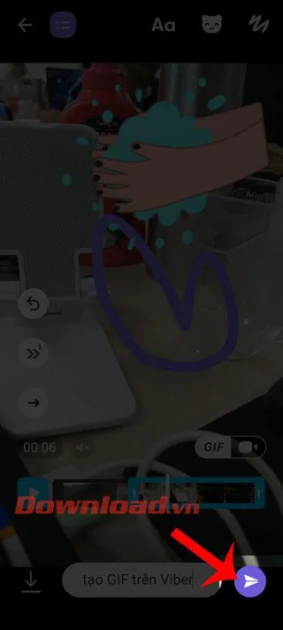 Navodila za ustvarjanje lastnega GIF-ja na Viberju