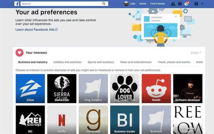 Kako videti, katere podatke ima Facebook o vas