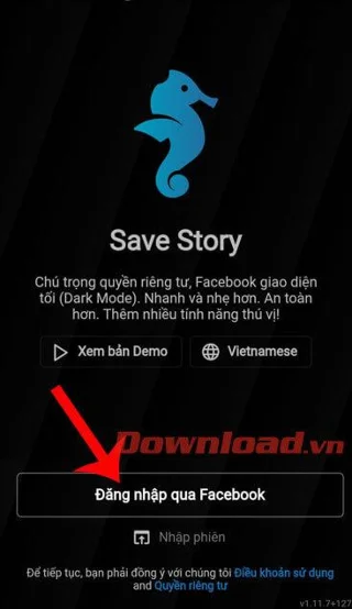 Norādījumi Facebook Story videoklipu lejupielādei tālrunī