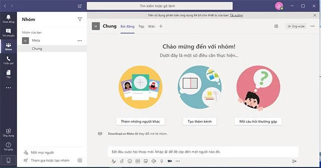 Как да превключите виетнамски интерфейс за Microsoft Teams