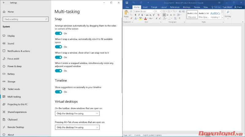 Как да разделите екрана, за да работите с няколко прозореца едновременно в Windows 10