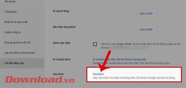 Navodila za začasno skrivanje Youtube kanala