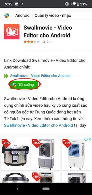 Как да изтеглите и инсталирате Swallmovie, за да правите забавни видеоклипове в TikTok