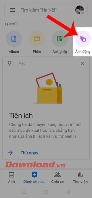 Navodila za ustvarjanje animacij v Google Photos
