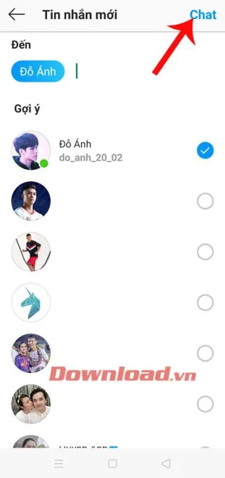 Norādījumi ziņojumu sūtīšanai Instagram