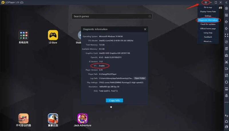 Kā novērst kavēšanās kļūdu LDPlayer Android emulatorā