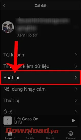 Norādījumi Spotify ekvalaizera aktivizēšanai iPhone tālrunī