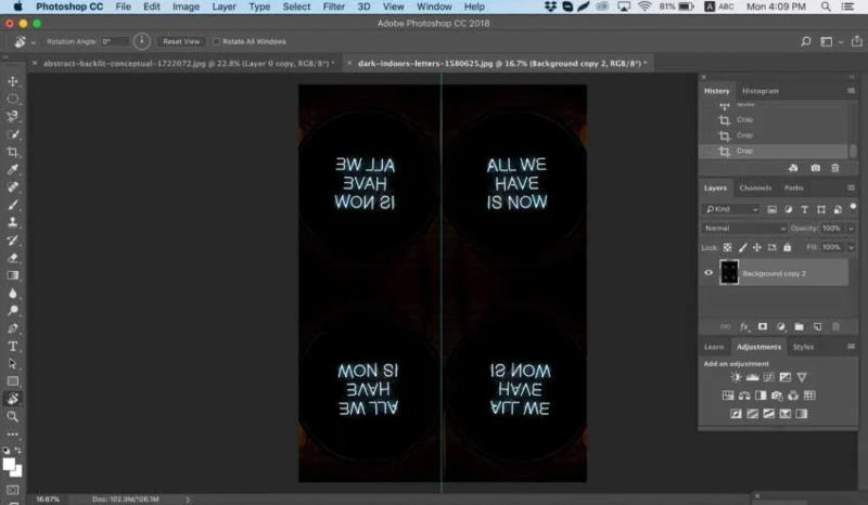 Kā izveidot atspulgu programmā Photoshop