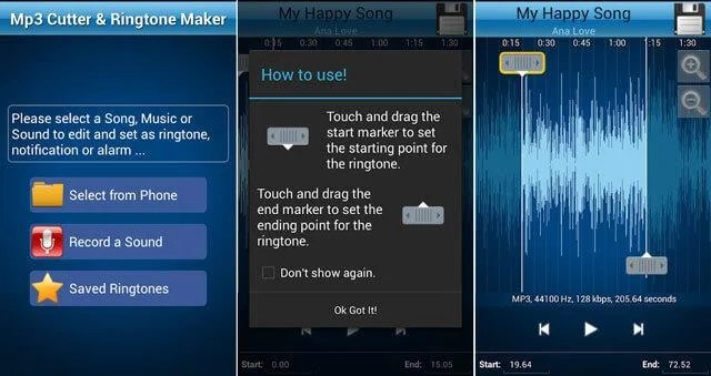 MP3 Cutter και Ringtone Maker