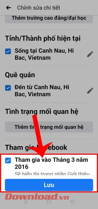 Norādījumi Facebook pievienošanās datuma skatīšanai