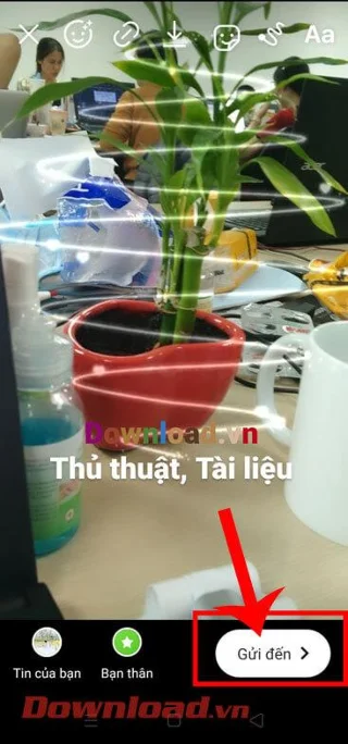 Инструкции за създаване на дъгов текст в Instagram Story