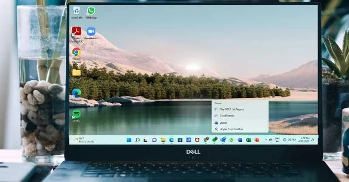 Word, Excel és PowerPoint fájlok rögzítése a megfelelő alkalmazásikonhoz a Windows 11 tálcán
