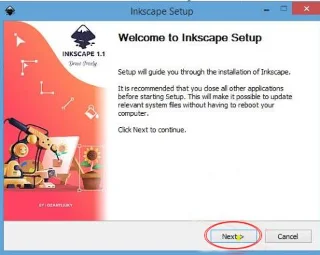 Инструкции за инсталиране на софтуера Inkscape