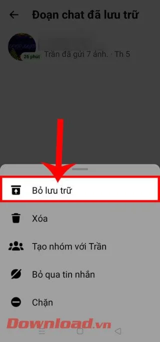 Navodila za skrivanje sporočil Messengerja