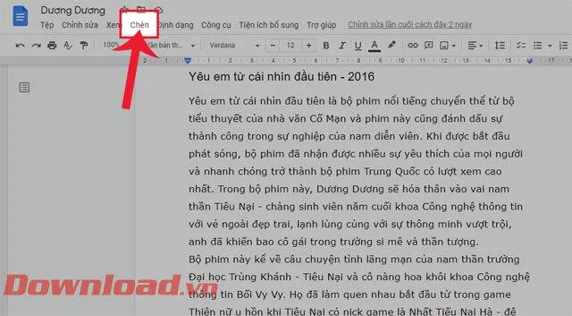 Navodila za vstavljanje slik pred ali za besedilom v Google Dokumentih