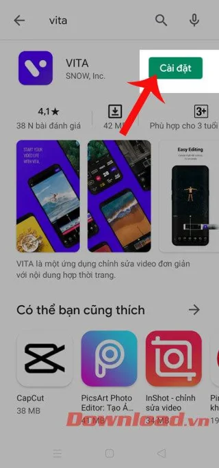 Инструкции за инсталиране и редактиране на видеоклипове с VITA на вашия телефон