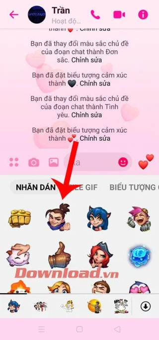 Как да изтеглите стикери League of Legends: Wild Rift в Messenger