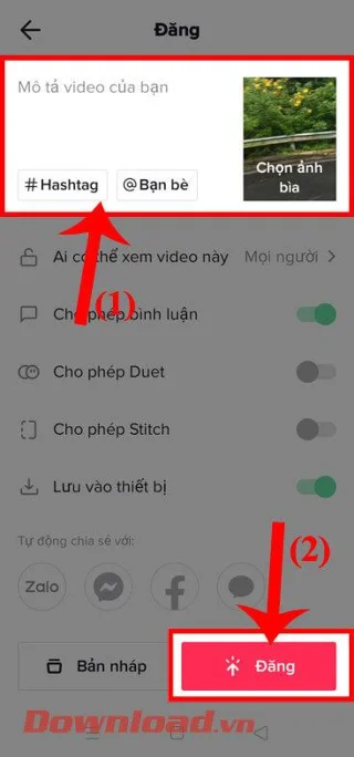 Navodila za vstavljanje besedila v videoposnetke TikTok