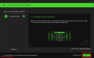 Инструкции за емулиране на 7.1 звук за слушалки с Razer Surround