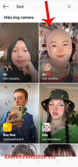 Инструкции за правене на снимки с пчелен ефект в Instagram