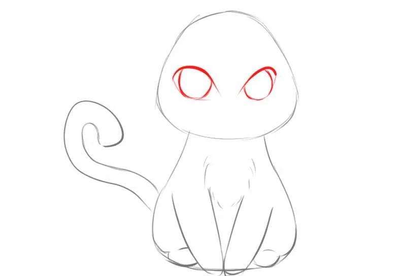 Kā uzzīmēt jauku anime kaķi