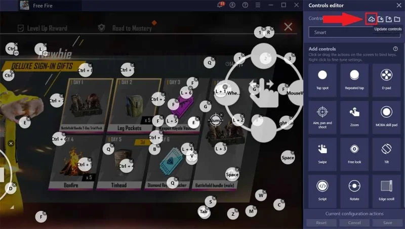 Izboljšana občutljivost miške za Free Fire na BlueStacks