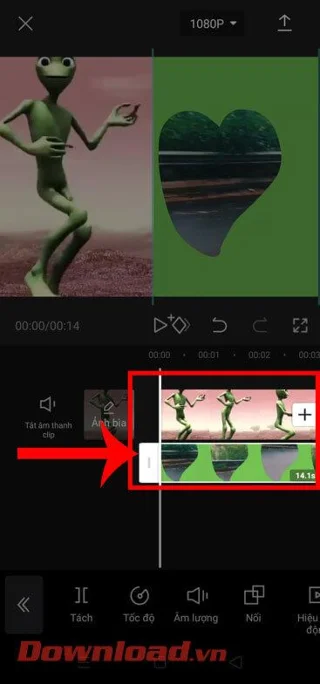 Norādījumi 2&nbsp;videoklipu apvienošanai, kas darbojas paralēli CapCut