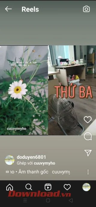 Navodila za snemanje dvojnih remix videoposnetkov na Instagram Reels