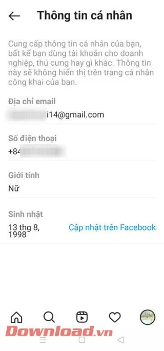 Navodila za spremembo e-poštnega naslova na Instagramu