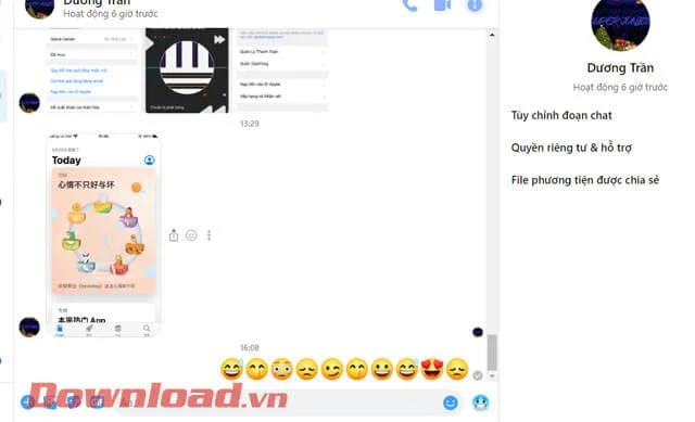 Navodila za pošiljanje sporočil Facebook Messenger z uporabo ikon