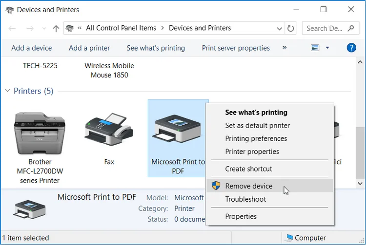 Kako popraviti napako Microsoft Print to PDF v sistemu Windows