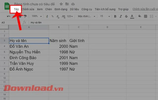 Norādījumi izklājlapu rediģēšanas vēstures skatīšanai pakalpojumā Google izklājlapas