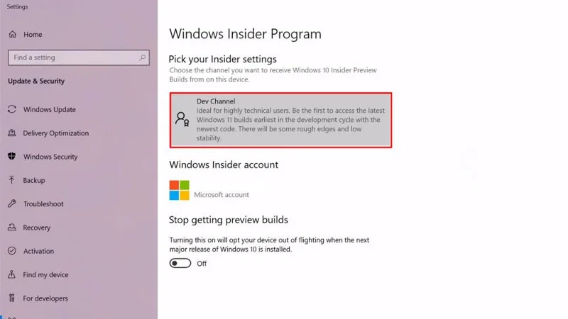 Инструкции за изтегляне на ранна пробна версия на Windows 11 чрез Windows Insiders