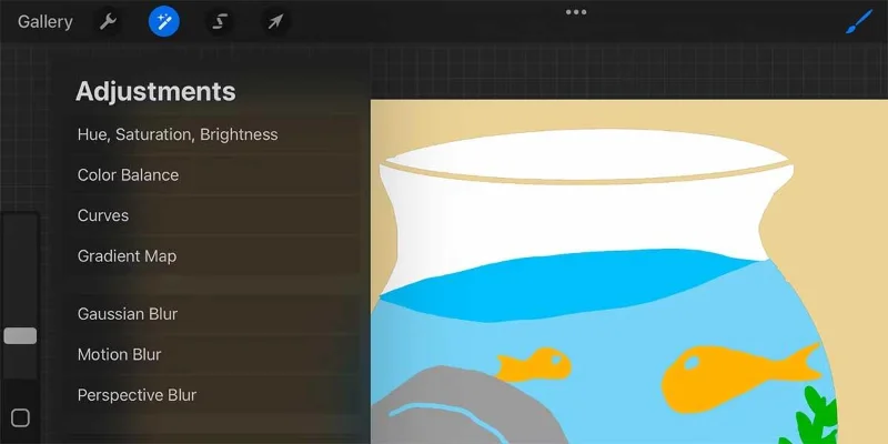 Kako ustvariti učinek izrezanega papirja v Procreate