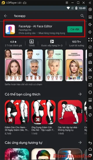 Navodila za namestitev in uporabo aplikacije Faceapp z uporabo emulatorja na osebnem računalniku