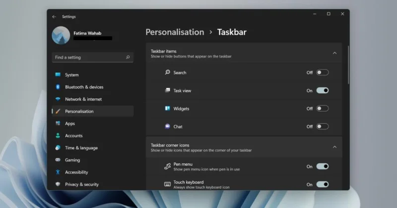 Hvor er oppgavelinjen i Windows 11