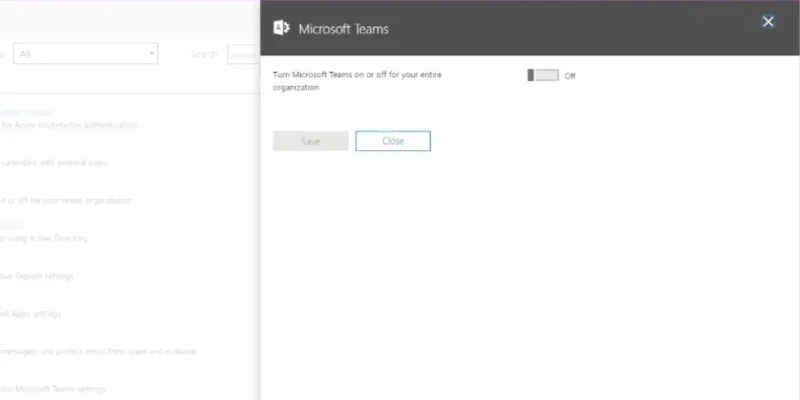 A Microsoft Teams engedélyezése a felhasználók számára