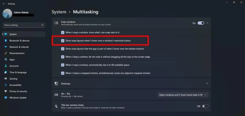 Slik bruker du Snap-oppsett på Windows 11