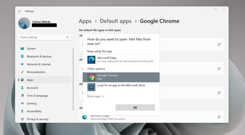 Hvordan endre standard nettleser på Windows 11