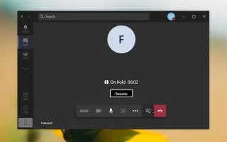 A Microsoft Teams hívásai nem állnak sorba (JAVÍTOTT)