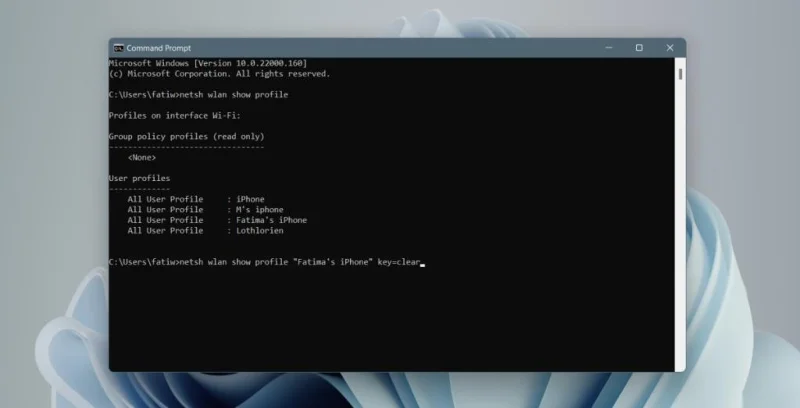 Kuinka löytää WiFi-salasana Windows 11:ssä