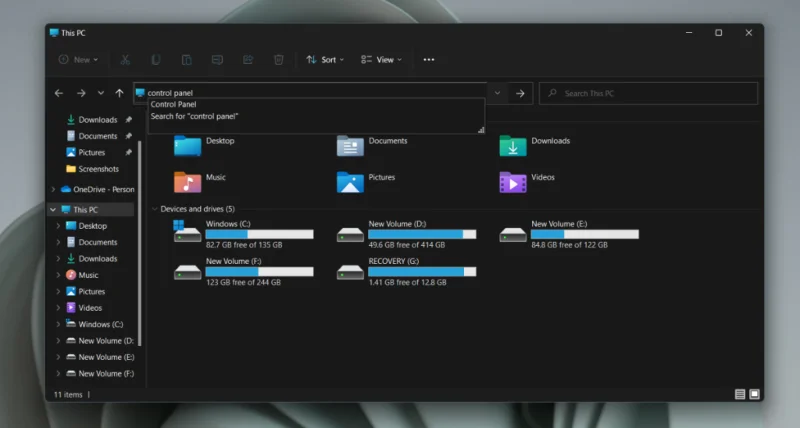 Slik åpner du kontrollpanelet i Windows 11