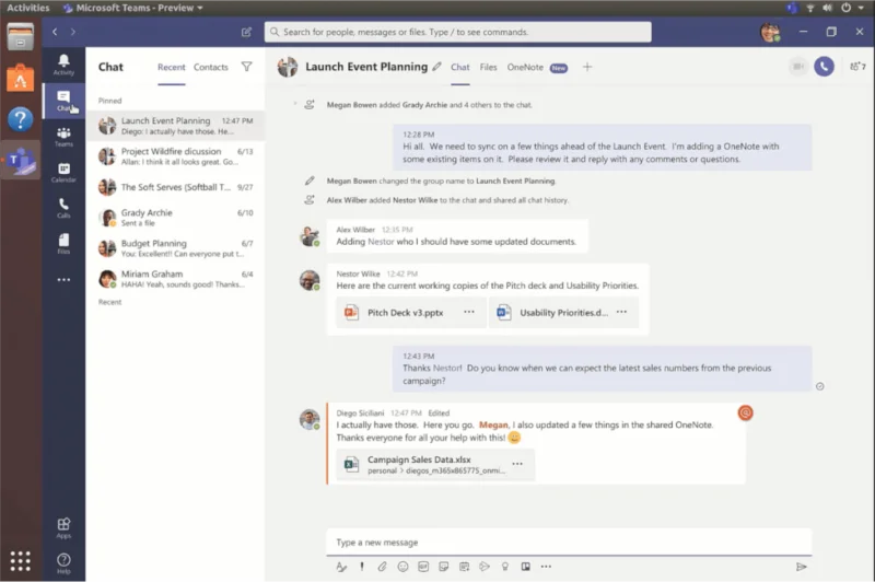 A Microsoft Teams telepítése Linuxra