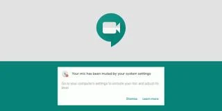 (JAVÍTOTT) A Google Meet mikrofon nem működik, „a hívás nagysága miatt ki van kapcsolva”