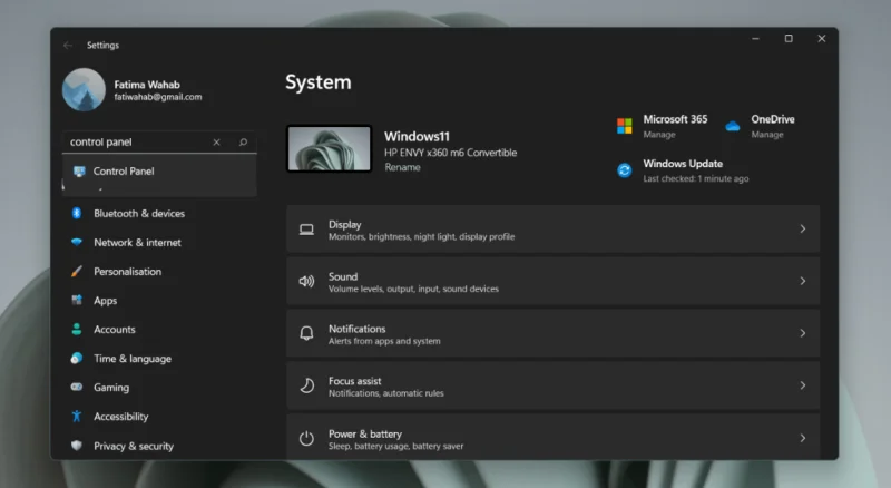 Slik åpner du kontrollpanelet i Windows 11