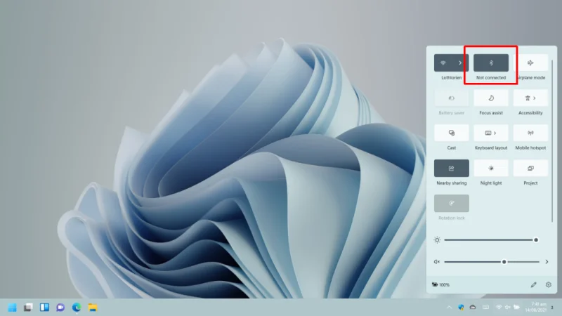 Bluetoothin kytkeminen päälle Windows 11:ssä ja laitteen yhdistäminen