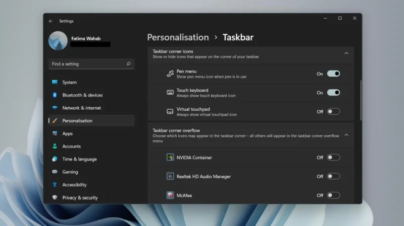 Hvor er oppgavelinjen i Windows 11