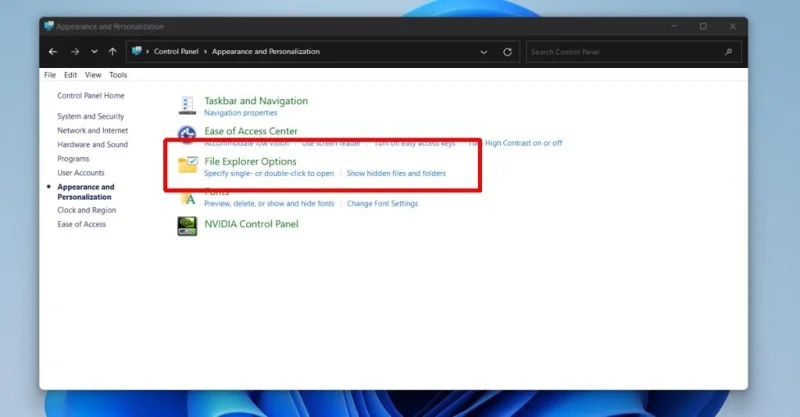 Slik åpner du mappealternativer på Windows 11