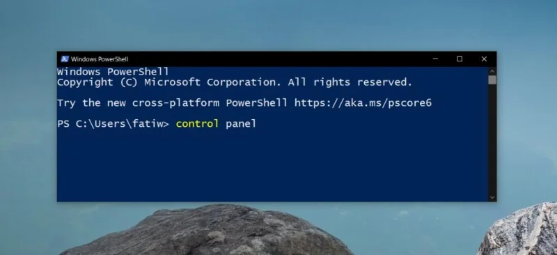 A Vezérlőpult megnyitása Windows 10 rendszeren