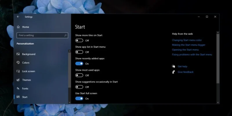 A Windows 10 Start menüjének megváltoztatása
